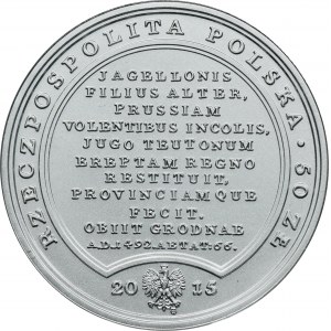 Poklady Stanislava Augusta, 50 zlotých 2015 Kazimierz Jagiellończyk