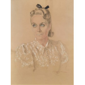 Aniela (Lela) PAWLIKOWSKA (1901-1980) , Portret pani K., 1940