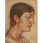 Eugeniusz ZAK (1884 Mogilno -1926 Paryż), Portret mężczyzny z profilu, ok. 1920