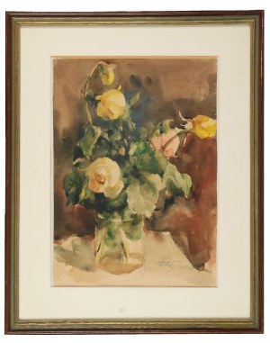 Marcin KITZ (1891-1943), Róże w wazonie, 1934