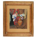 Abraham WEINBAUM (1890-1943), Bukiet anemonów na stoliku