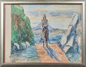 Leonard PĘKALSKI (1896-1944), Hucuł na koniu - Jeździec na koniu, ok. 1935