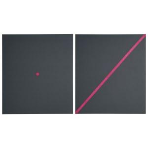 Joanna Głażewska, To the point II + Pink line, 2021