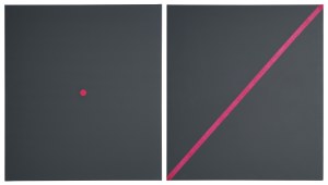 Joanna Głażewska, To the point II + Pink line, 2021