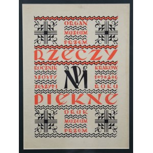 Projekt okładki „Rzeczy Piękne”, 1926 r. Wojciech Jastrzębowski ?