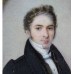 Charles Blondel (XIX w.), Miniatura „Portret młodego mężczyzny”, 1828 r.