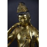 Sitting Buddha, gilded bronze, China, 20th century.