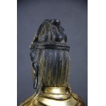 Sitting Buddha, gilded bronze, China, 20th century.