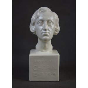 Popiersie “Fryderyk Chopin”, 1949r., fajans, sygnowany;