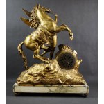 Zegar kominkowy z alegorią zwycięstwa, Francja, ok. 1900 r.