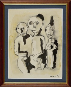 Otto AXER (1906-1983), Trzy postacie, 1973