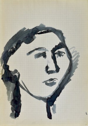 Jerzy PANEK (1918-2001), Głowa młodej kobiety, 1963