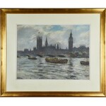 Wladyslaw SERAFIN (1905-1988), View of the Parliament buildings in London, 1956