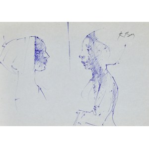Roman BANASZEWSKI (1932-2021), Popiersie kobiety z prawego oraz lewego profilu