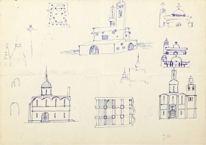 Jerzy Nowosielski (1923-2011), Projekty architektury sakralnej - praca dwustronna