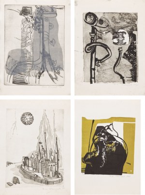 Ewa WIECZOREK (1947-2011), Zestaw 4 grafik
