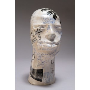 Małgorzata ET BER Warlikowska, Ceramic head, UNIKAT