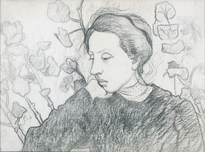 Tymon Niesiołowski (1882-1965), Portret Elizy Mogilnickiej, 1905