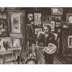 Przemek MATECKI, James Ensor, „The skeleton painter”, 2011