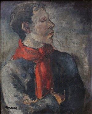 Moura Chabor (1905-1995), Portret malarza Ossipa Lubitcha