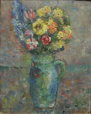 Ludwik Konarzewski (1919-1989), Kwiaty w wazonie