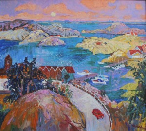 Jan Szancenbach (1928-1998), Port w Smögen (1993)