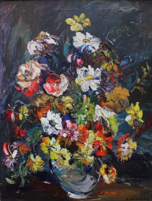 Józef Wasiołek (1921-2008), Kwiaty w wazonie