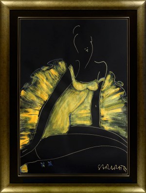 Joanna Sarapata, Ballerina w żółtym stroju, 2021