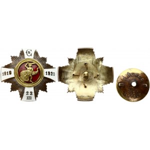 Latvia Badge (1920) 5th Cesis Infantry Regiment. Latvia 20-30ies of 20th Century. Bronze. Weight approx 31.68g...