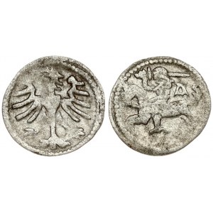 Lithuania 1 Denar (1495-1506) Vilnius. Alexander Jagiellon (1492–1506); Lithuanian coins undated; Vilnius. Obverse...