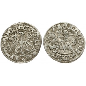 Lithuania 1/2 Grosz (1501-1506) Vilnius. Alexander Jagiellon (1501–1506); Lithuanian coins undated; Vilnius. Obverse...