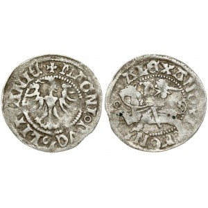 Lithuania 1/2 Grosz (1501-1506) Vilnius. Alexander Jagiellon (1501–1506); Lithuanian coins undated; Vilnius. Obverse...