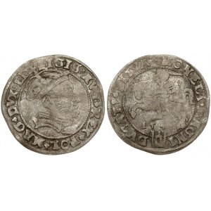 Lithuania 1 Grosz 1546 Vilnius. Sigismund II Augustus (1545-1572). Obverse: Crowned bust facing right. Reverse...