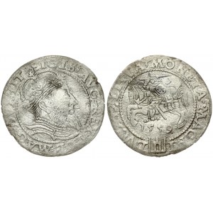 Lithuania 1 Grosz 1559 Vilnius. Sigismund II Augustus (1545-1572). Obverse: Crowned bust facing right. Reverse...