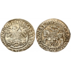 Lithuania 1/2 Grosz 1560 Vilnius. Sigismund II Augustus (1545-1572). Obverse Lettering: SIGIS AVG REX PO MAG DVX LI...