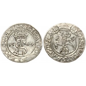 Lithuania 3 Groszy 1564 Vilnius. Sigismund II Augustus (1545-1572) - Lithuanian coins Vilnius; variety Knight in shield...
