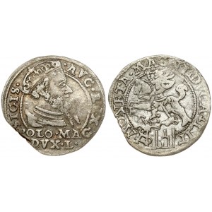 Lithuania 1 Grosz 1568 Tykocin. Sigismund II Augustus (1545-1572). Obverse: Crowned bust facing right. Reverse...