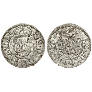 Lithuania 1 Solidus 1614 Vilnius. Sigismund III Vasa (1587-1632). Obverse: Monogram and inscription. Reverse...