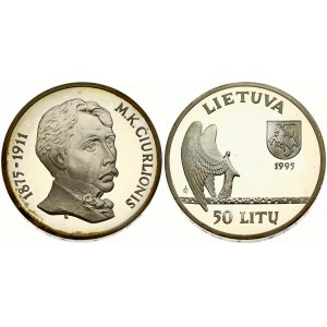 Lithuania 50 Litų 1995LMK 120th Birth Anniversary Mikalojaus K Ciurlionis. Obverse...