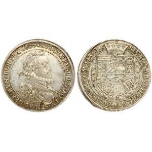 Austria 1 Thaler 1607 Hall. Rudolf II(1576-1612). Obverse: Portrait in an ornate armour facing right in a circle...