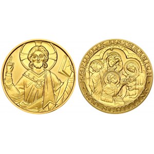 Austria 500 Schilling 2000 2000th Birthday of Jesus Christ. Obverse: Three wise men presenting gifts within circle...