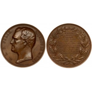 France Medal 1868 Marie-Louis-Pierre Felix Esquirou de Parieu. Borrel 1868. Bronze. Weight approx: 68.5 g. Diameter...