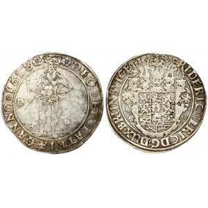 Germany Brunswick-Wolfenbüttel 1 Thaler 1618. Friedrich Ulrich(1613-1634). Obverse: Helmeted arms. Lettering: FRIDERIC...