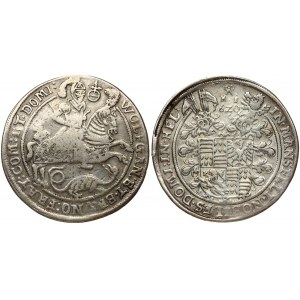 Germany MANSFELD-BORNSTEDT 1 Thaler 1620 XHI. Wolfgang III and Bruno III(1619-1621). Obverse...