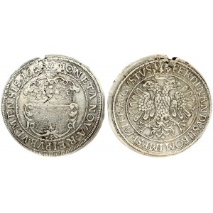 Germany Ulm 1 Thaler 1620 Ferdinand II(1590-1637). Obverse: Large city arms. Reverse: Crowned double...