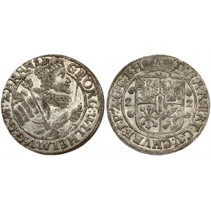 Germany Brandenburg-Prussia 1 Ort 1622 Georg Wilhelm(1619–1640). Obverse: Georg Wilhelm to the right; holding scepter...