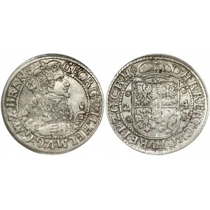 Germany Brandenburg-Prussia 1 Ort 1624 Georg Wilhelm(1619–1640). Obverse: Georg Wilhelm to the right; holding scepter...