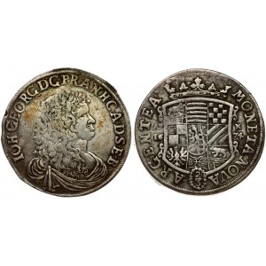 Germany ANHALT-DESSAU 2/3 Thaler 1674 Johann Georg II(1660-1693). Obverse: Bust of Johann Georg II right. Reverse...