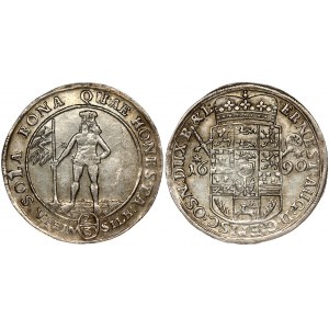 Germany BRUNSWICK-LÜNEBURG-CALENBERG 2/3 Thaler 1690 Ernst August(1679-1698). Obverse: Crowned coat of arms. Reverse...