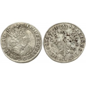 Germany BRANDENBURG 18 Groszy 1699 SD Friedrich III(1688-1701). Obverse: Crowned bust with sword right. Reverse...